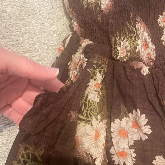 DAVI & DANI Floral Print Brown Jumpsuit - Picture 4 of 9